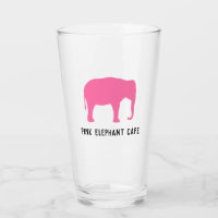 Silhouette d'éléphant rose personnalisée