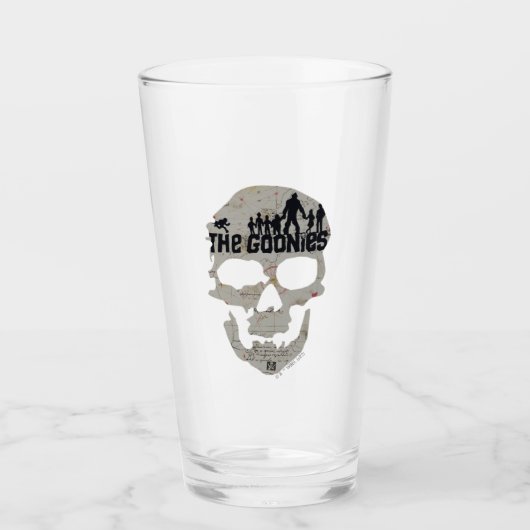 Verre Silhouette du crâne des Goonies (Devant)