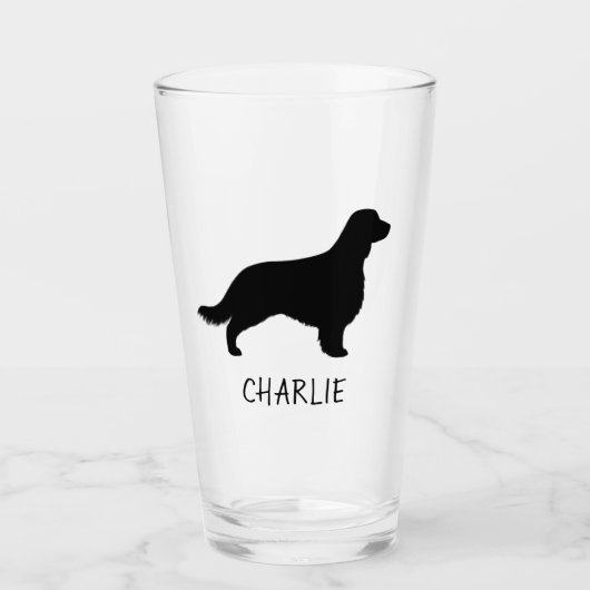 Verre Silhouette espagnole Springer galloise avec longue (Devant)
