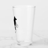 Verre Silhouette GSD de chien de berger allemand (Gauche)