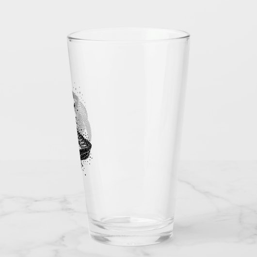 Verre Silhouette noire d'un crocodile (Gauche)