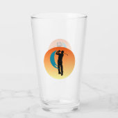 Verre Silhouette noire Image d'un golfeur (Dos)