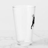 Verre Silhouette portugaise de chien d'eau personnalisée (Droite)