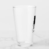 Verre Silhouette Staffy de chien de bull-terrier du (Droite)