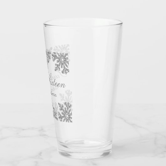 Verre Silver Snowflake Winter Sweet 16 (Gauche)