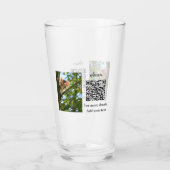 Verre Simple animal name details QR code add text photo (Dos)