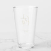 Verre Simple Appel Graphique Or 40e Anniversaire (Dos)