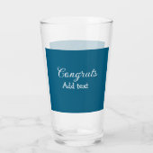 Verre Simple congratulation graduation add your (Dos)