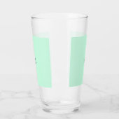 Verre Simple couleur unie ajouter nom texte monogramme  (Gauche)