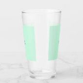 Verre Simple couleur unie ajouter nom texte monogramme  (Droite)