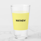 Verre simple initial letter monogram add your name lett (Dos)