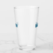 Verre simple lettre initiale monogramme ajouter votre no (Droite)