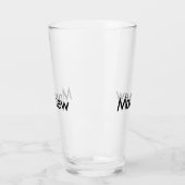 Verre simple lettre initiale monogramme ajouter votre no (Gauche)