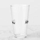 Verre simple lettre initiale monogramme ajouter votre no (Droite)