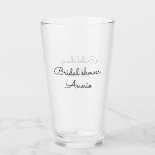 Verre simple minimal ajoutez votre nom texte enterrement