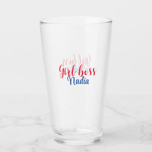 Verre simple minimal girl boss ajouter nom texte image e