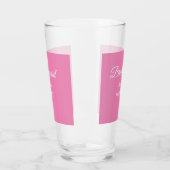Verre Simple minimal pink bridesmaid add name year text (Gauche)