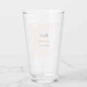 Verre simple minimum ajouter votre nom ville texte marbr (Dos)