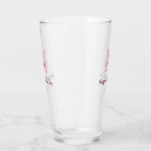 Verre simple minimum de jour mère monogramme nom rose te (Gauche)