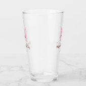 Verre simple minimum de jour mère monogramme nom rose te (Droite)