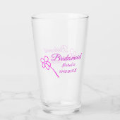 Verre Simple minimum rose bridesmaid ajouter le nom de l (Dos)
