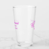 Verre Simple minimum rose bridesmaid ajouter le nom de l (Gauche)