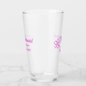 Verre Simple minimum rose bridesmaid ajouter le nom de l (Droite)