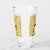 Verre Simple monogramme ajouter votre nom lettre man min (Droite)