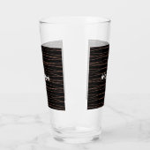 Verre Simple monogramme ajouter votre nom lettre man min (Gauche)
