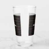 Verre Simple monogramme ajouter votre nom lettre man min (Droite)