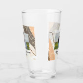 Verre simple nom minimal customisé monogramme couple (Droite)