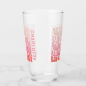 Verre Simple servante d'honneur des années 60 rose moder (Gauche)