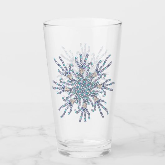 Verre Sirène de mer violette (Devant)