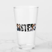 Verre Sisters Photo Collage Glass Cup Gift (Devant)