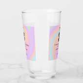 Verre site web de mariage rsvp q r code ajouter nom text (Gauche)