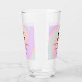 Verre site web de mariage rsvp q r code ajouter nom text (Droite)