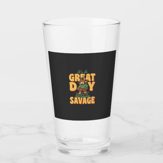 Verre Skate Dog Great Day Savage (Devant)
