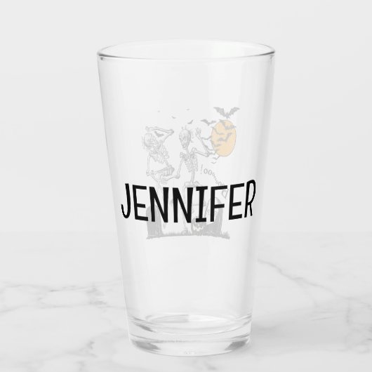 Verre Skeleton Halloween (Dos)