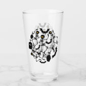 Verre Skeletons d'Halloween Macabre Dance (Dos)