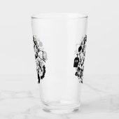 Verre Skeletons d'Halloween Macabre Dance (Gauche)