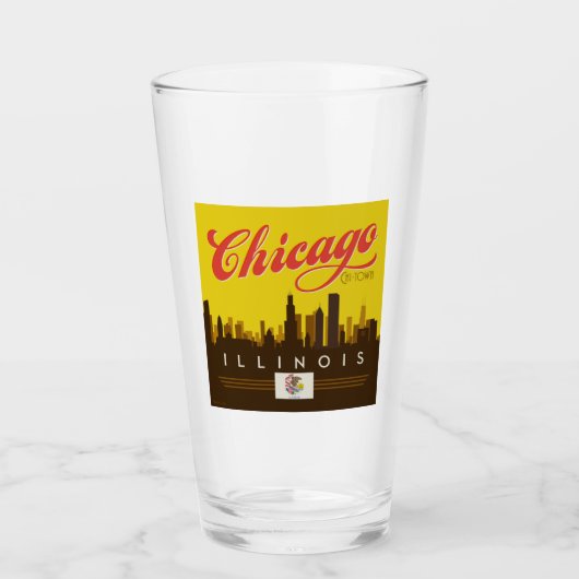 Verre Skyline de l'Illinois (Devant)