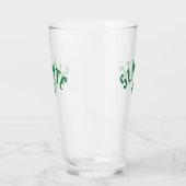 Verre SLÀINTE Funny Irish St. Patrick's Day Clover vert (Gauche)