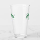 Verre SLÀINTE Funny Irish St. Patrick's Day Clover vert (Droite)