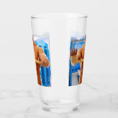 Verre SlipperyJoe homme musclé abs vestiaire pièce carre (Gauche)