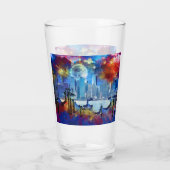 Verre SlipperyJoe NYC graffiti lue entourée tourbillon (Dos)