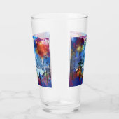 Verre SlipperyJoe NYC graffiti lue entourée tourbillon (Droite)