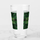 Verre SlipperyJoe's 69 code binaire vert vibrant calcul (Gauche)