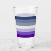 Verre SlipperyJoe's Butch Lesbian Pride Drapeau gay cade (Devant)