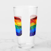 Verre SlipperyJoe's drapeau gay pride agitant des couleu (Droite)