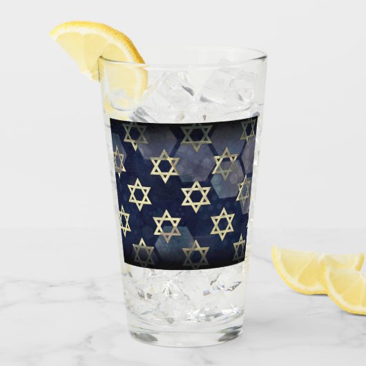 Verre SlipperyJoe's Happy Hanoukka multiple Star de Davi (Devant glace)